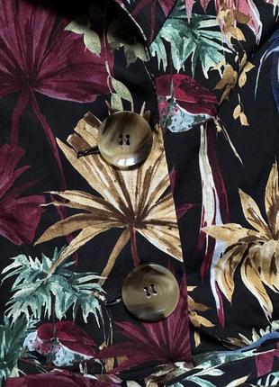Комбінезон штанами з тропічним квітковим принтом zara5 фото