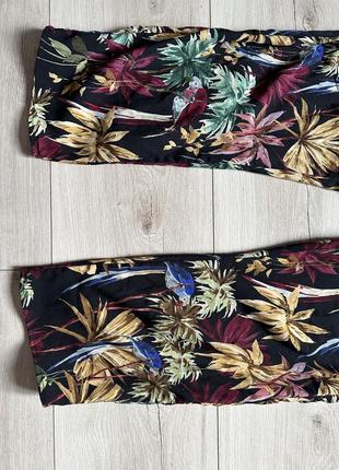 Комбінезон штанами з тропічним квітковим принтом zara9 фото