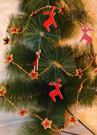 Подвески/ игрушки на елку, олене, дерево. рождественские/новые украшения6 фото