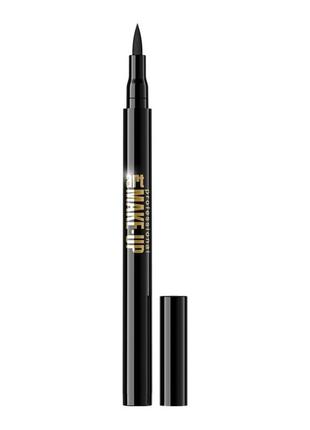 Подводка-маркер для глаз eveline make-up водостойкая черная 9.6 г1 фото