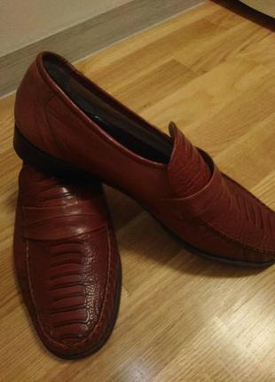 Кожаные туфли double duca испания