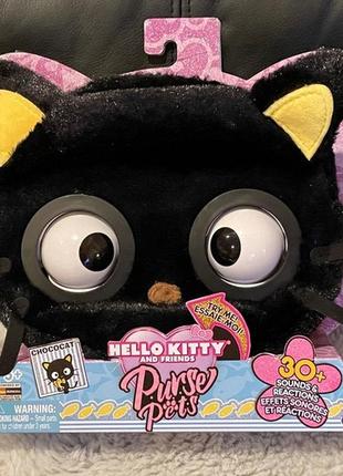 Purse pets hello kitty chococat интерактивная сумочка  с глазами сумка питомец  оригинал7 фото