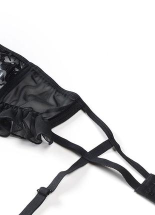 Serenaanais откровенный черный комплект белья с доступом3 фото