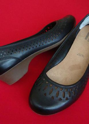 Балетки clarks summer black натур кожа 38 размер