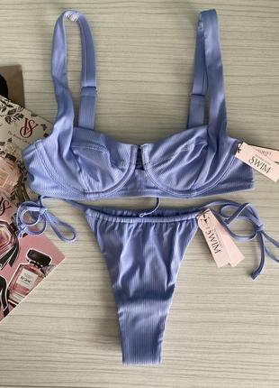 Купальник victoria’s secret swim топ 34b (75b), плавки s. виктория сикрет