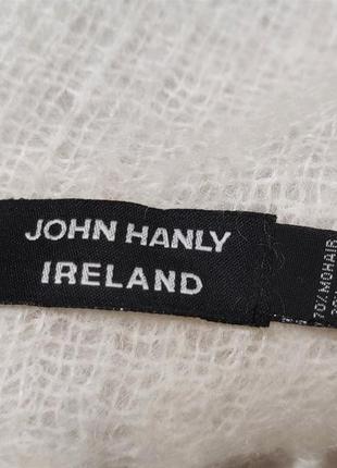 Шикарный мохеровый шерстяной шарф палантин john hanly ireland /3540/2 фото