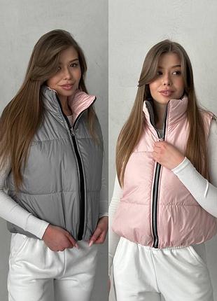 Жилетка двостороння плащівка лаке