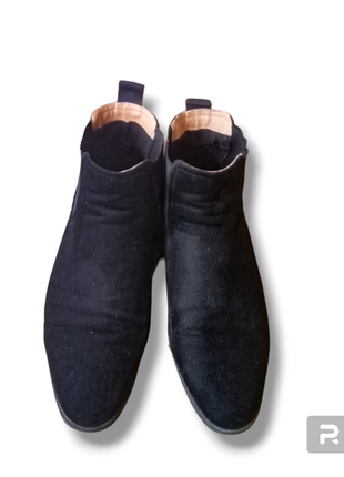 Ботинки челси h&m, замша, черные, 43 размер4 фото