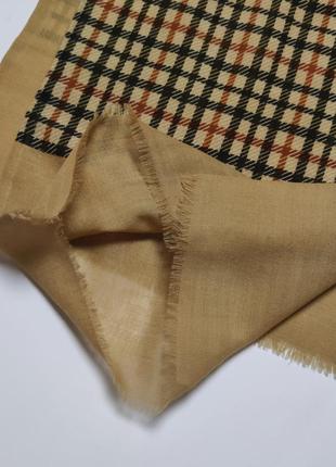 Люксовый шерстяной шарф daks burberry london swiss made /4706/7 фото