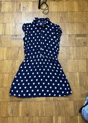 В наявності модна жіноча сукня в горошок розмір xs s m l10 фото
