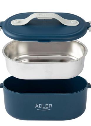 Ланч бокс с подогревом adler ad 4505 blue (0.8л 70°c 55вт)