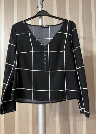 Блуза в геометрический принт shein3 фото