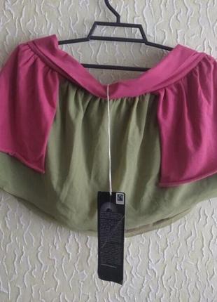 Новая короткая спортивная юбка из органического хлопка, fairtrade, маврикий