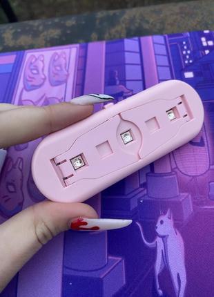 Нова портативна usb uv міні-лампа для сушіння нігтів, лед лампа3 фото