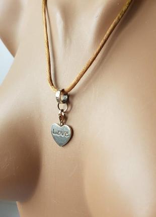 Thomas sabo, love, серебро, 925, подвеска сердце, оригинальный шнурок.3 фото