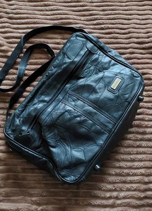 Большая кожаная сумка мужская, портфель