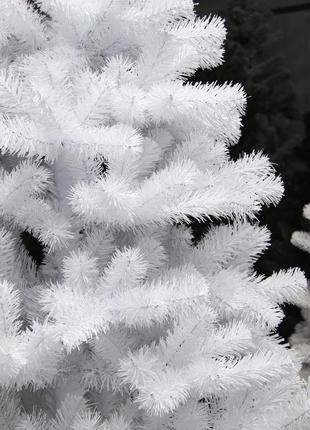 Новорічна штучна ялинка lux 220см біла3 фото