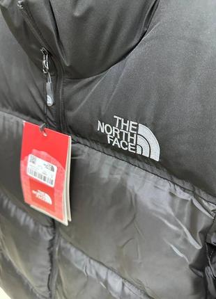 Трендовый качественный пуховик с вышивкой в стиле тн tnf the north face зимняя мужская куртка до -15 на синтепоне3 фото