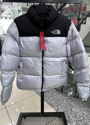 Трендовый качественный пуховик с вышивкой в стиле тн tnf the north face зимняя мужская куртка до -15 на синтепоне