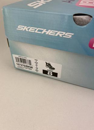 Ботинки skechers stamina v2 yass vibez 167270 bkw black, оригинальные ботинки скейчер кожа женские4 фото