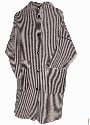 Пальто з капюшоном альпака. italy 🇮🇹 52-54 розмір2 фото