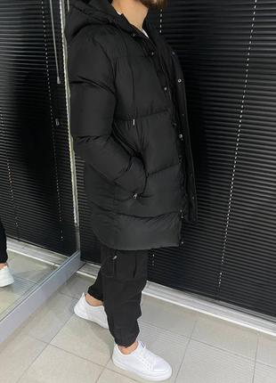 Топова чоловіча подовжена зимова куртка якісна до -20 тепла турецького виробництва молодіжна2 фото