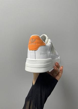 Кроссовки adidas dass-ler «white beige orange’7 фото