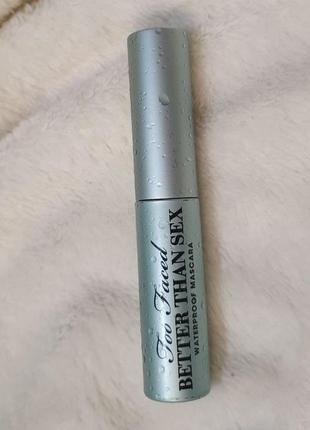 Мініатюра туші too faced better than sex waterproof mascara