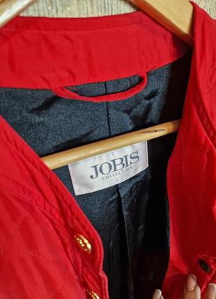 Стильна вінтажна шовкова , стьобана , подовжена куртка   jobis4 фото