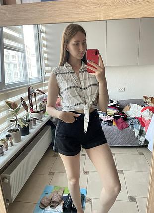 Летняя легкая рубашечка на завязках