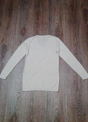100% шерсть мериноса тонкий мягкий свитер р. s woolmark является нюанс2 фото