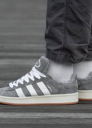 Кросівки adidas campus winter grey\white  (36-45р)