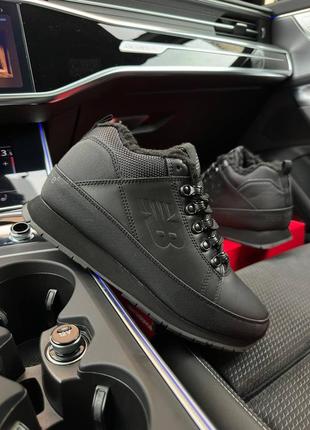 Высокие зимние мужские кожаные кроссовки с мехом в стиле new balance 754 🆕 нью баланс