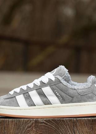 Кросівки adidas campus winter grey\white  (36-45р)7 фото