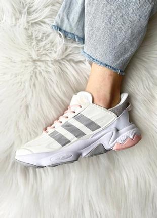 Кроссовки adidas ozweego celox ‘silver metallic/ cloud white/ grey two’1 фото