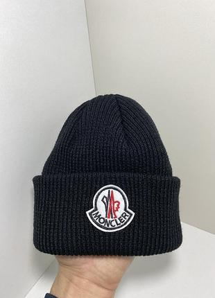 Шапка moncler шапка монклер біні2 фото