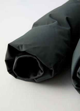 Куртка зимова на підлітка zara колір чорний3 фото