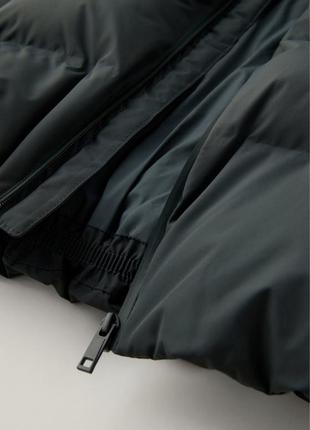 Куртка зимова на підлітка zara колір чорний2 фото