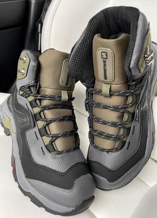 zapatillas de trekking Salomon mujer rojas