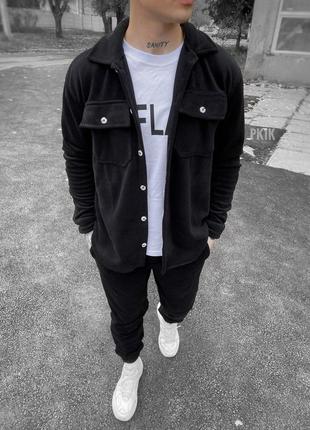 Костюм рубашка брюки флис/чостюм= рубашка+ брюки