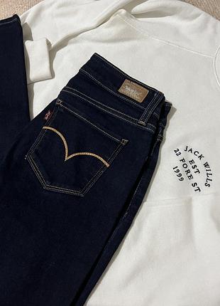 Темно сині джинси levi’s, w25 l30, xs/c