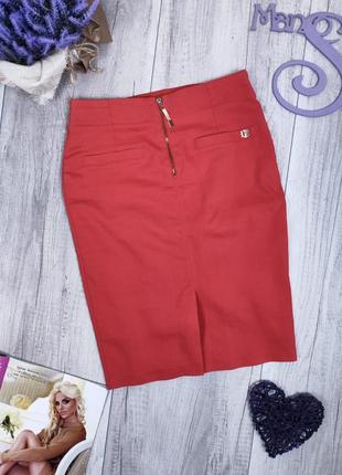 Женская юбка-карандаш dawn line кораллового цвета размер 36 (s)6 фото
