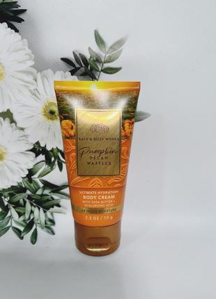 Міні крем для тіла pumpkin pecan waffles від bath and body works