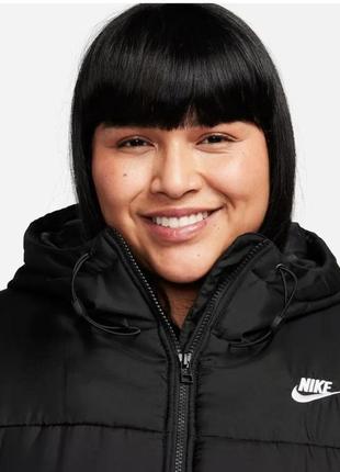 Куртка жіноча nike sportswear essential therma-fit puffer (plus size) оригінал3 фото