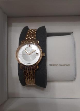 Часы женские швейцарские chrono diamond2 фото