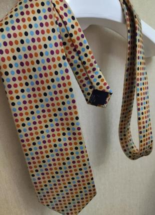 Шовкова краватка, шикарний принт, зроблена у англії4 фото