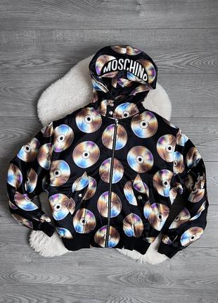 Moschino h&amp;m cd jacket мужской бомбер куртка с капюшоном оригинал6 фото