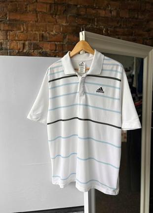 Adidas men’s striped polo shirt поло в полоску1 фото