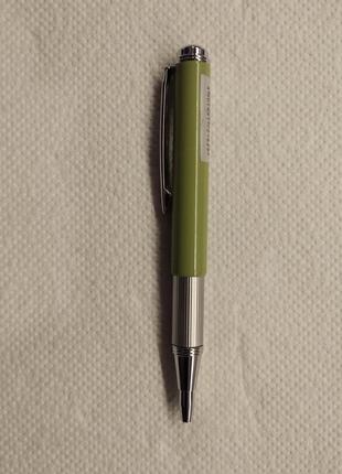 Выдвижная телескопическая шариковая ручка zebra, салатовый корпус.2 фото
