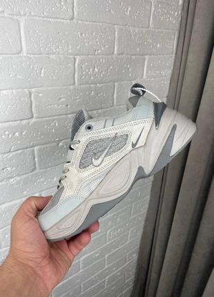 Кросівки найк м2к жіночі nike m2k tekno grey, женские кроссовки найк серые, кросівки жіночі демісезонні4 фото